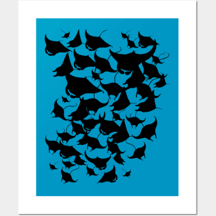 The giant oceanic manta ray Posters and Art